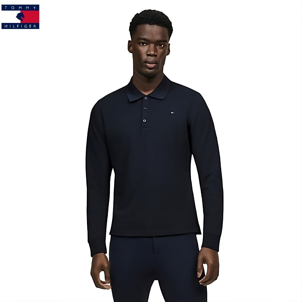 Tommy Hilfiger Equestrian Erwin Long Sleeve Polo Men Desert Sky