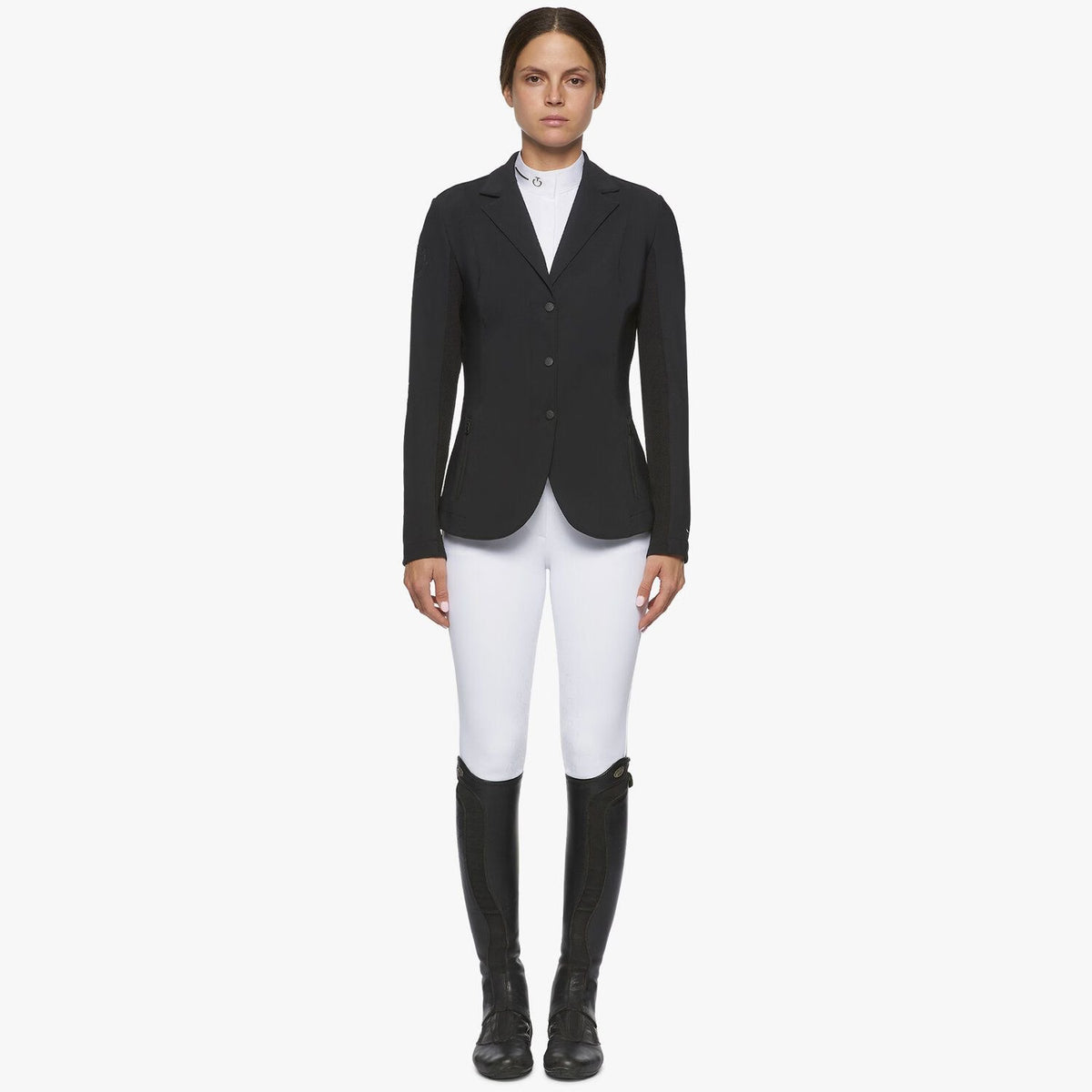 Cavalleria Toscana R-evo Light Zip Reitjacke Damen Schwarz