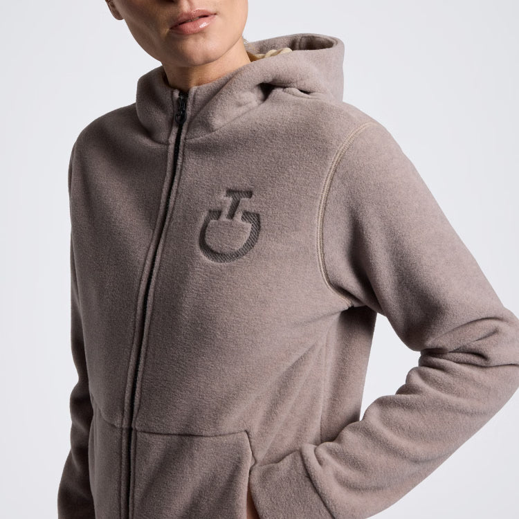 Cavalleria Toscana Fleece Zip Hoodie Damen Cipria
