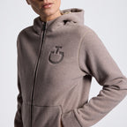 Cavalleria Toscana Fleece Zip Hoodie Damen Cipria