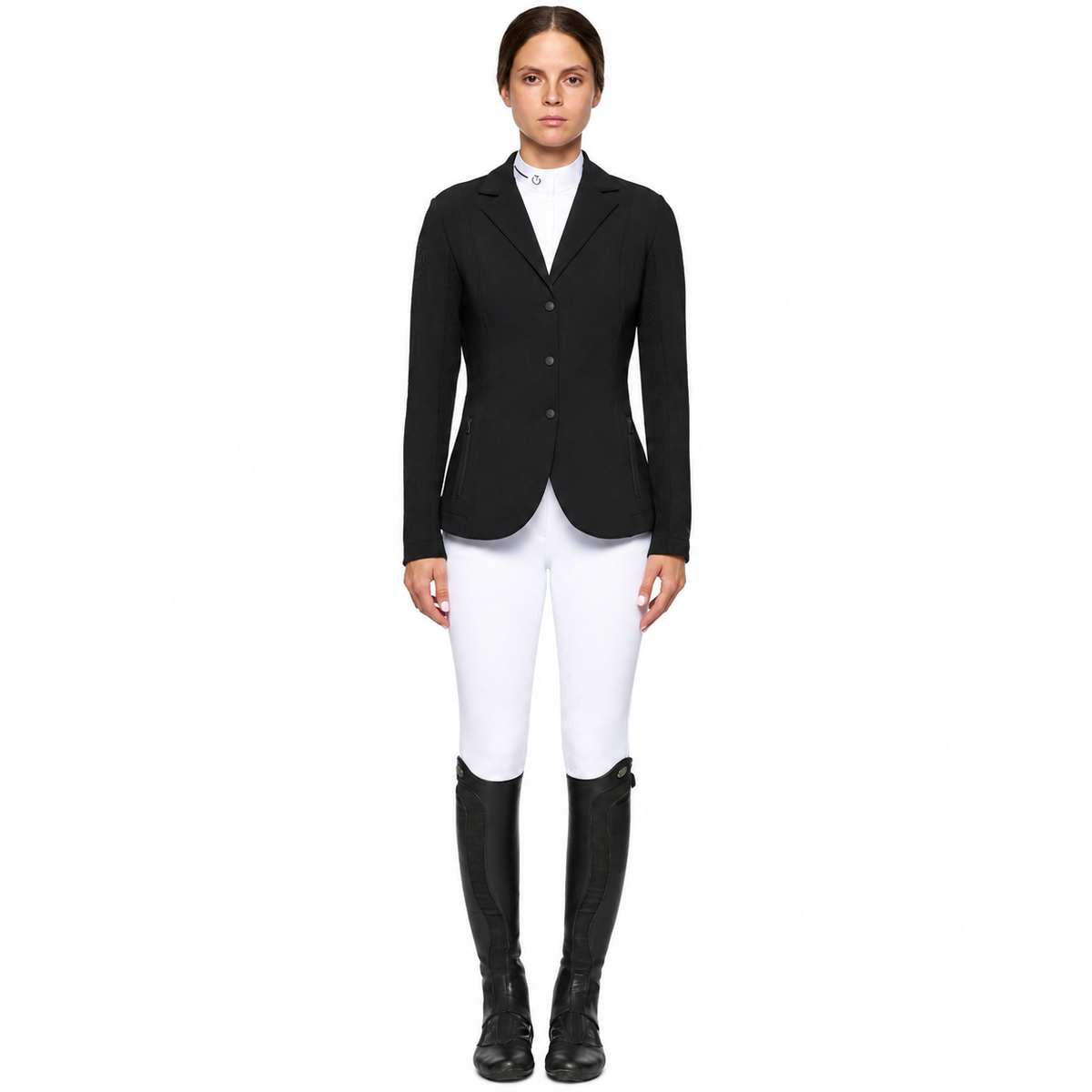 Cavalleria Toscana R-evo Light Zip Wedstrijdjas Dames Zwart