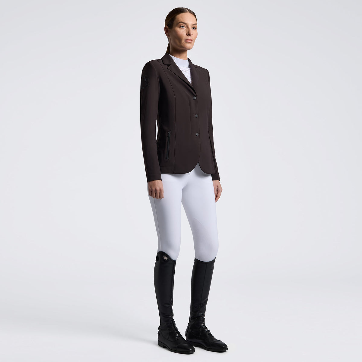 Cavalleria Toscana R-evo Light Zip Reitjacke Damen Espresso
