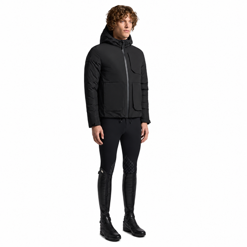 Cavalleria Toscana Nylon Bomber Jacket Men Black