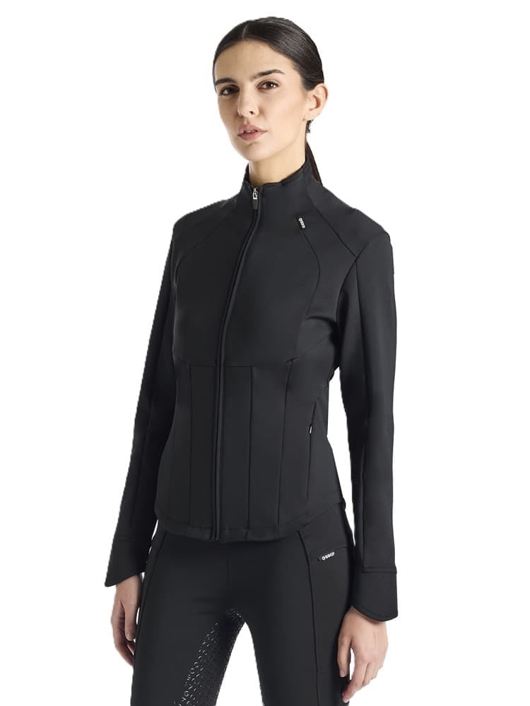 CORSET cardigan MV-front-black 100