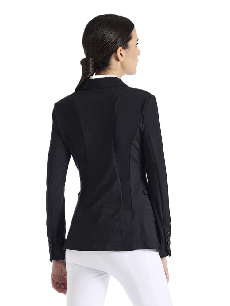 Ribbed SHOW JACKET-back-navy blue 200