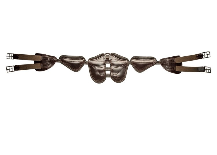 Freedom Girth Jumping With Protector Brown