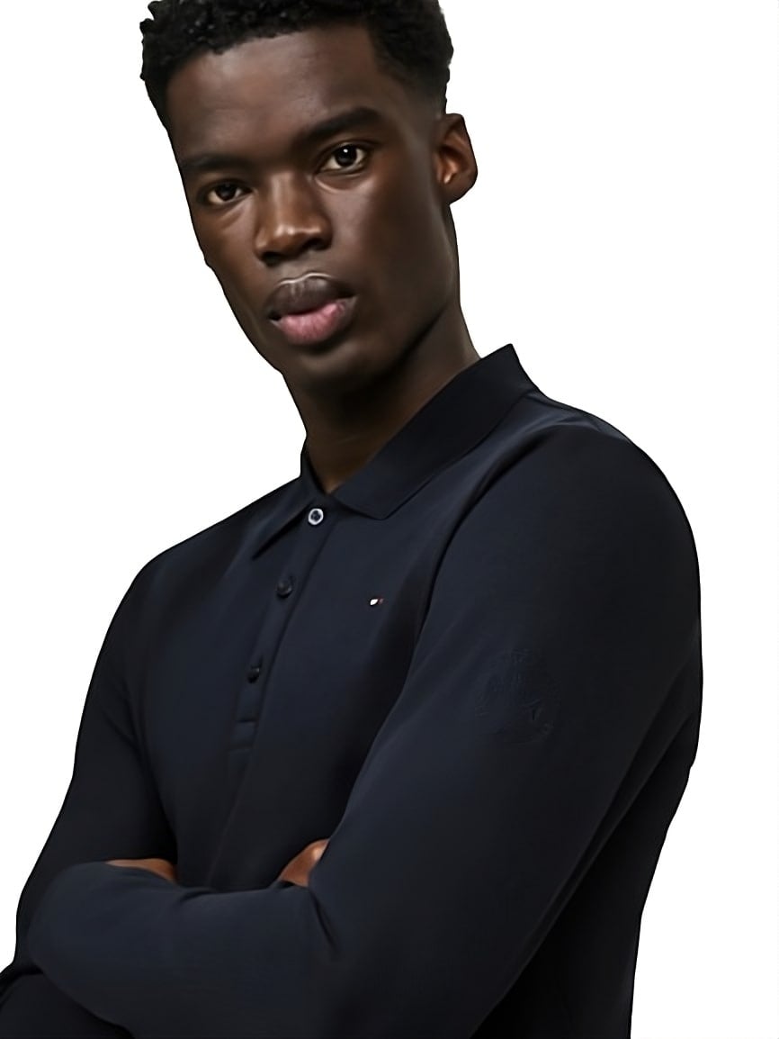 Tommy Hilfiger Equestrian Erwin Long Sleeve Polo Men Desert Sky